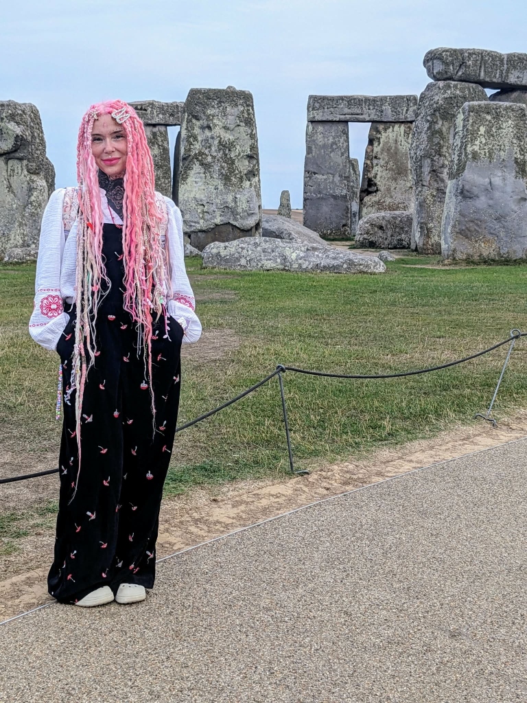 Amanda at Stonehenge - Usui Reiki Ryoho Shinpiden Reiki Master